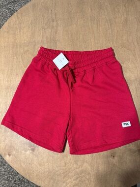 PSK Red Drawstring Shorts NWT
